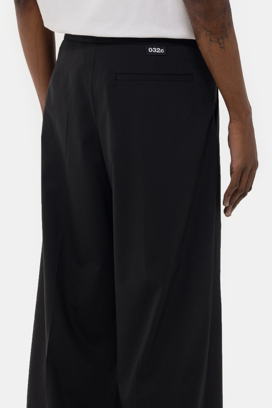 032C Office Attire Wide Leg Suit Pant in Black - 5