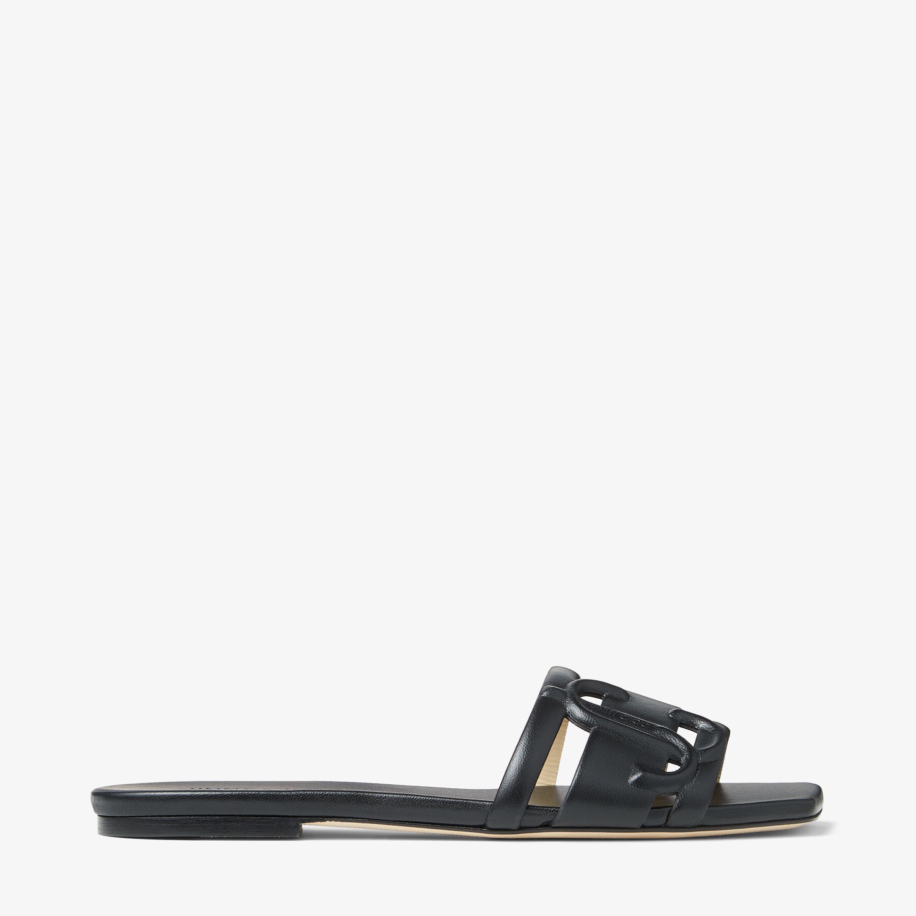 Laran Flat
Black Nappa Leather Flats with JC Monogram - 1
