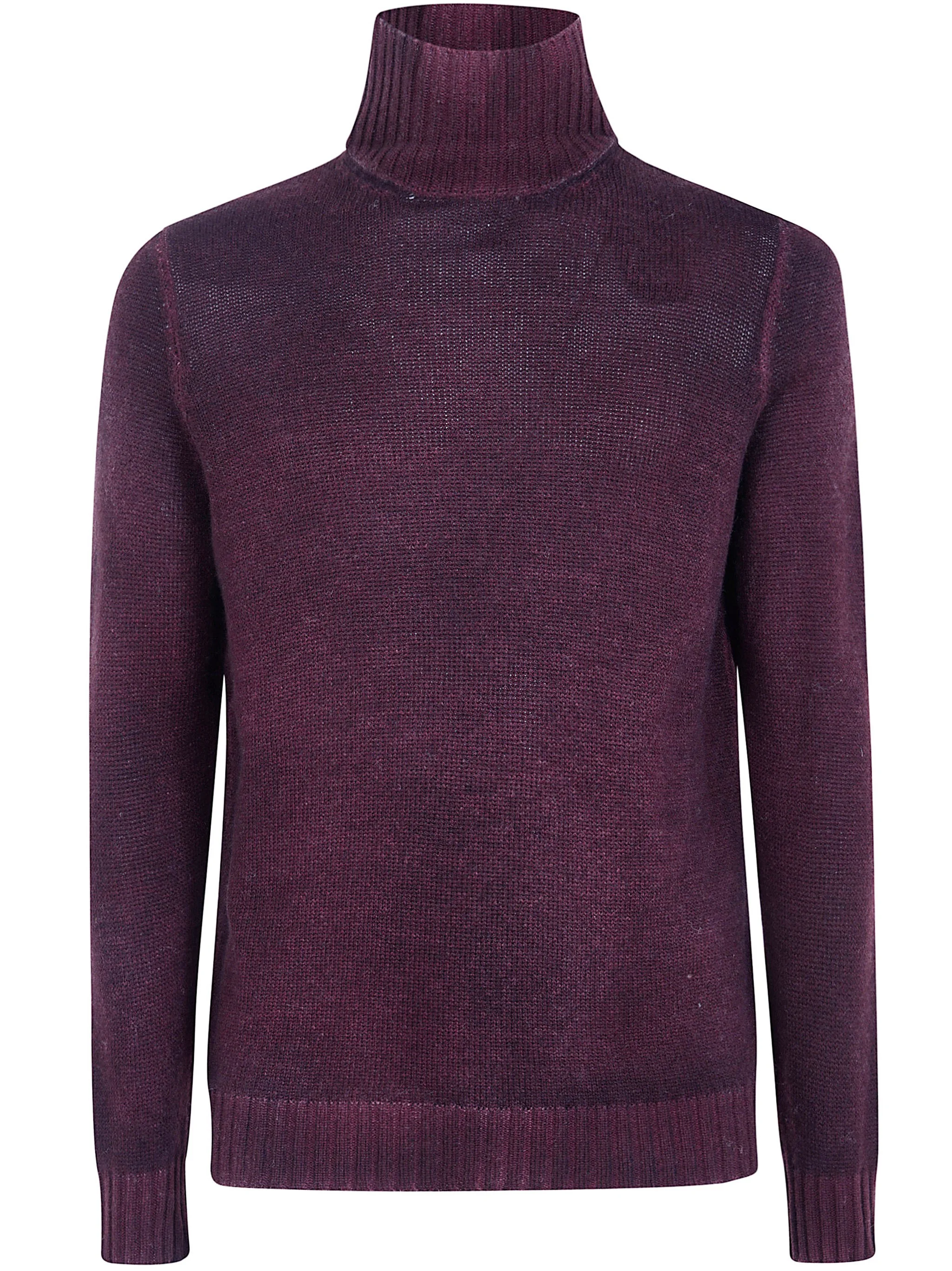 Sweater High Neck "Hand Painted Cashmere And Wool" - 1