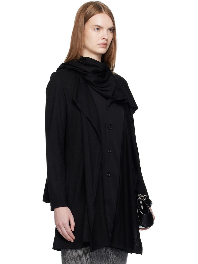Black Wool Stole Blouse 2