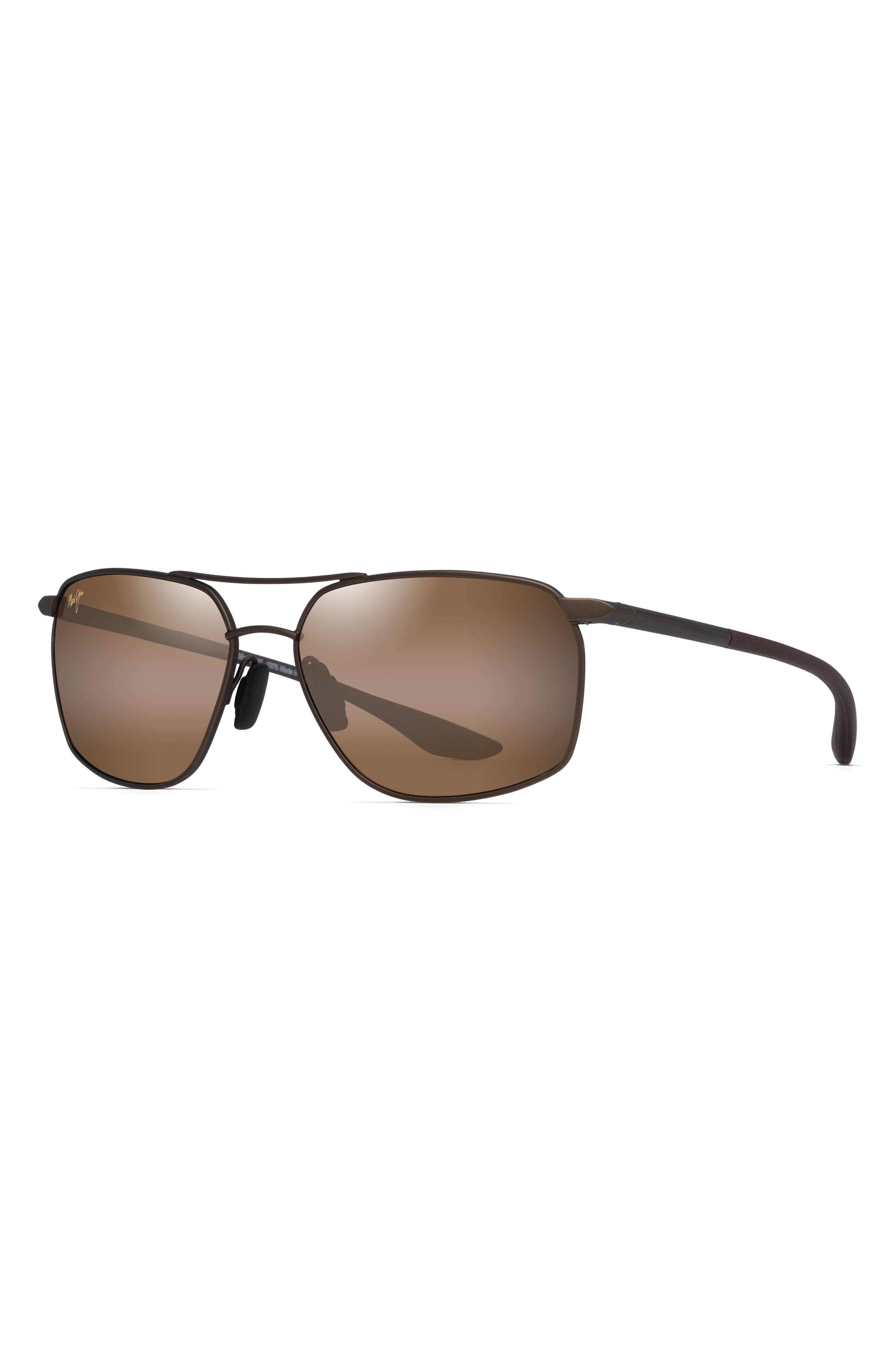 Maui Jim Puu Kukui 58mm Polarized Rectangle Sunglasses in Bronze at Nordstrom - 2