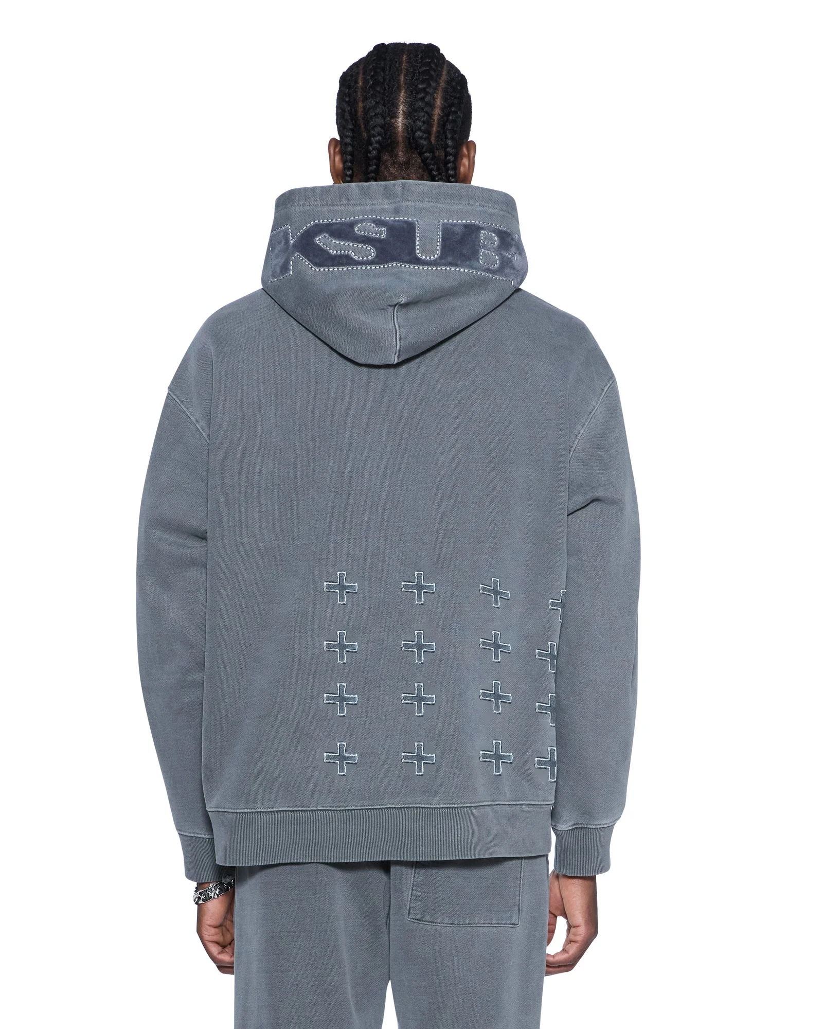 4X4 LUXE BIGGIE HOODIE CHARCOAL - 1