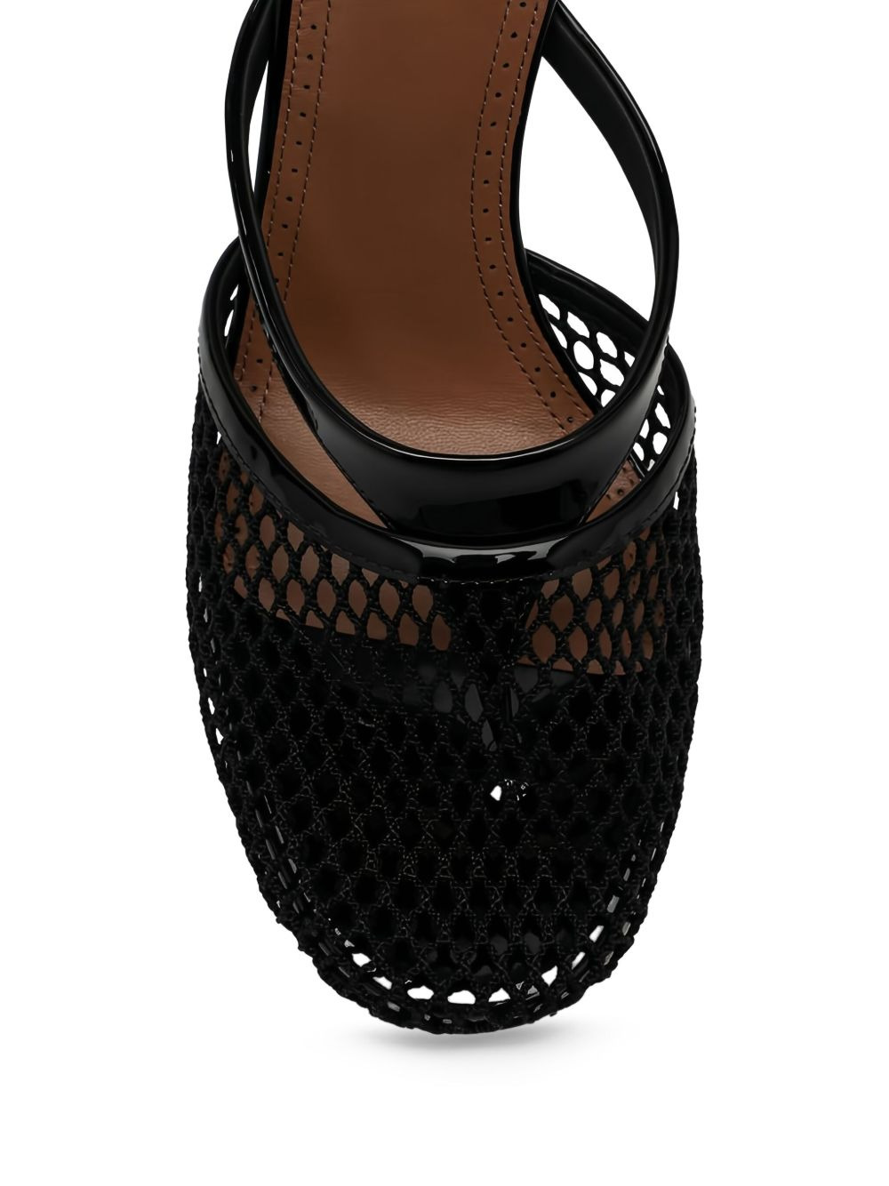90mm Infradito patent-leather pumps - 3