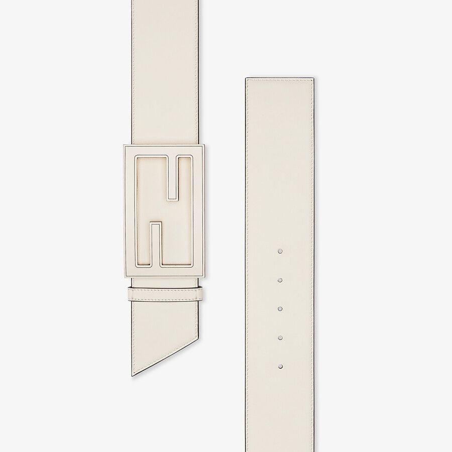 White leather belt - 2