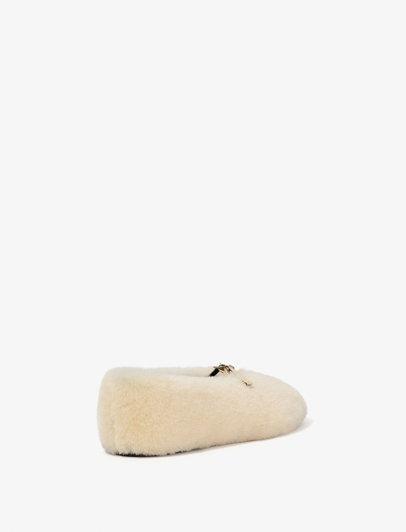 Proenza Schouler Tee Mary Jane Flats in Shearling outlook