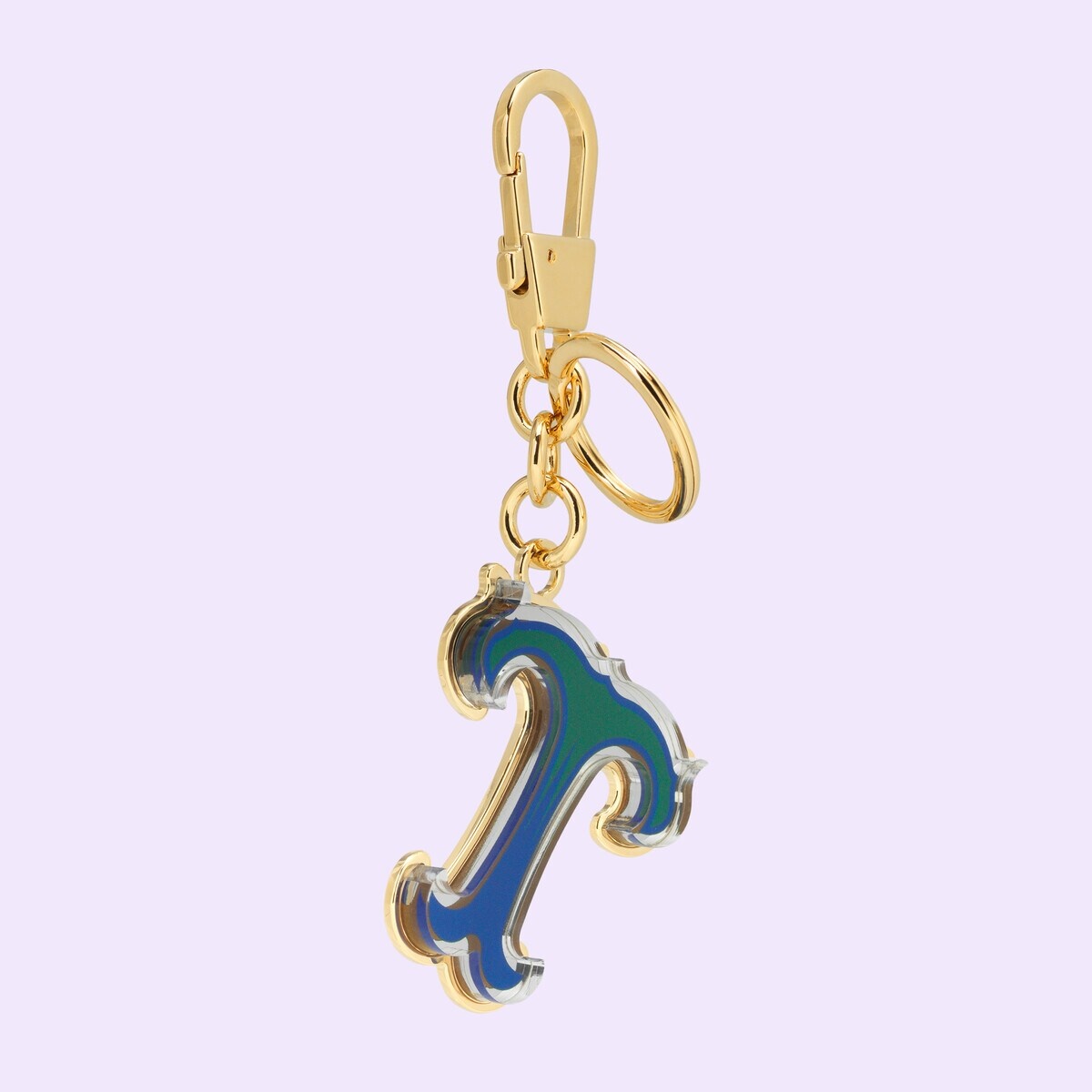 Letter T Plexiglas keychain - 3