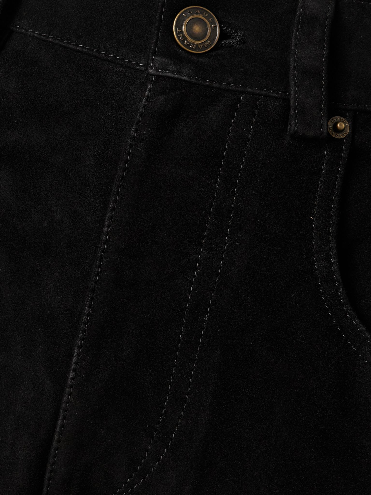 Darielle suede tapered pants Black - 5