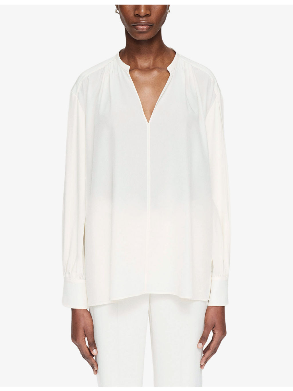 Blondel relaxed-fit silk crepe-de-chine blouse - 3