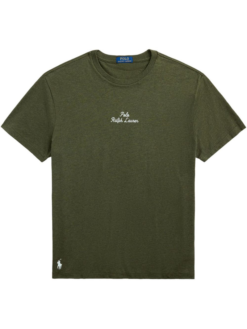 logo-embroidered T-shirt 1