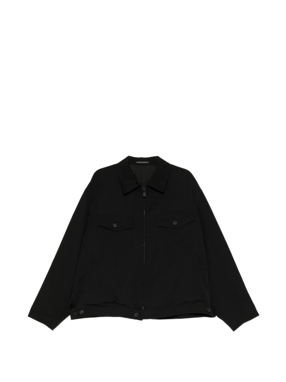 zip-up shirt jacket - 1