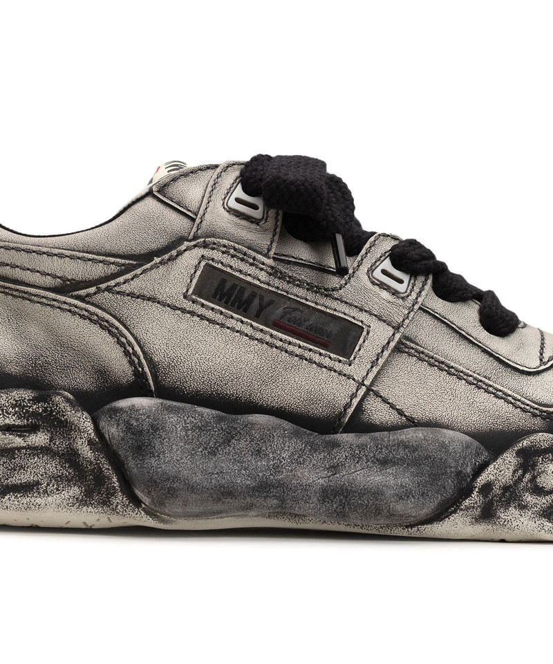 "PARKER" OG Sole Faded Effect Leather Low-top Sneaker 10