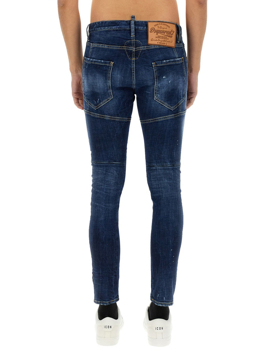 Dsquared Men "Perfect Clean Wash Tidy Biker" Jeans - 3
