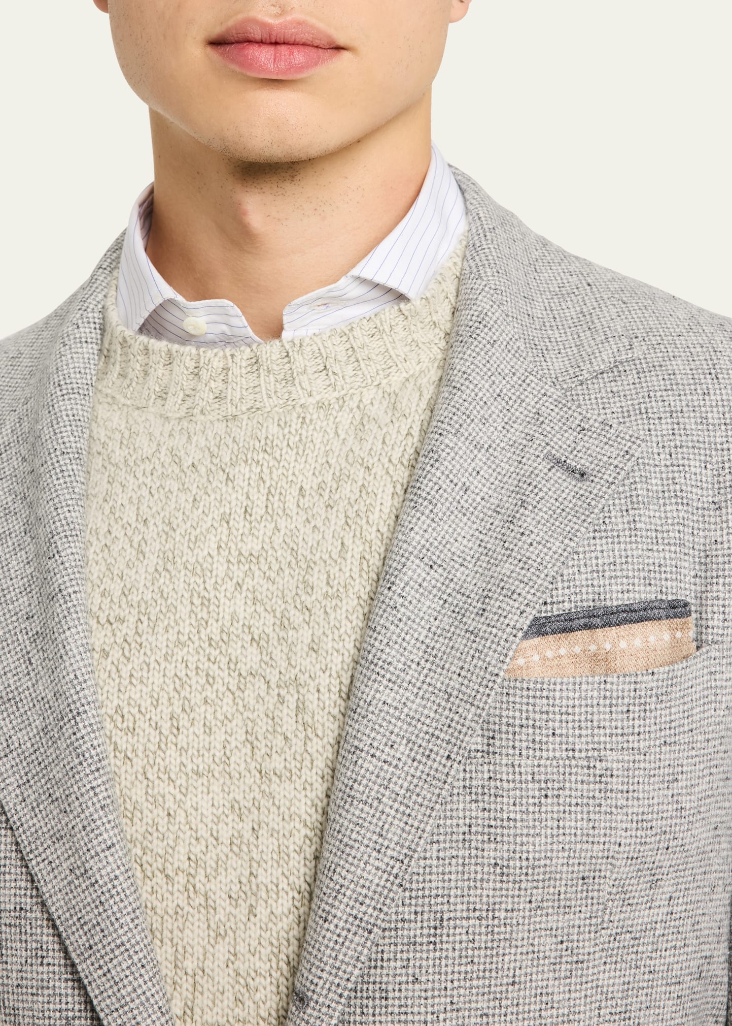 Men's Micro-Houndstooth Suit - 5