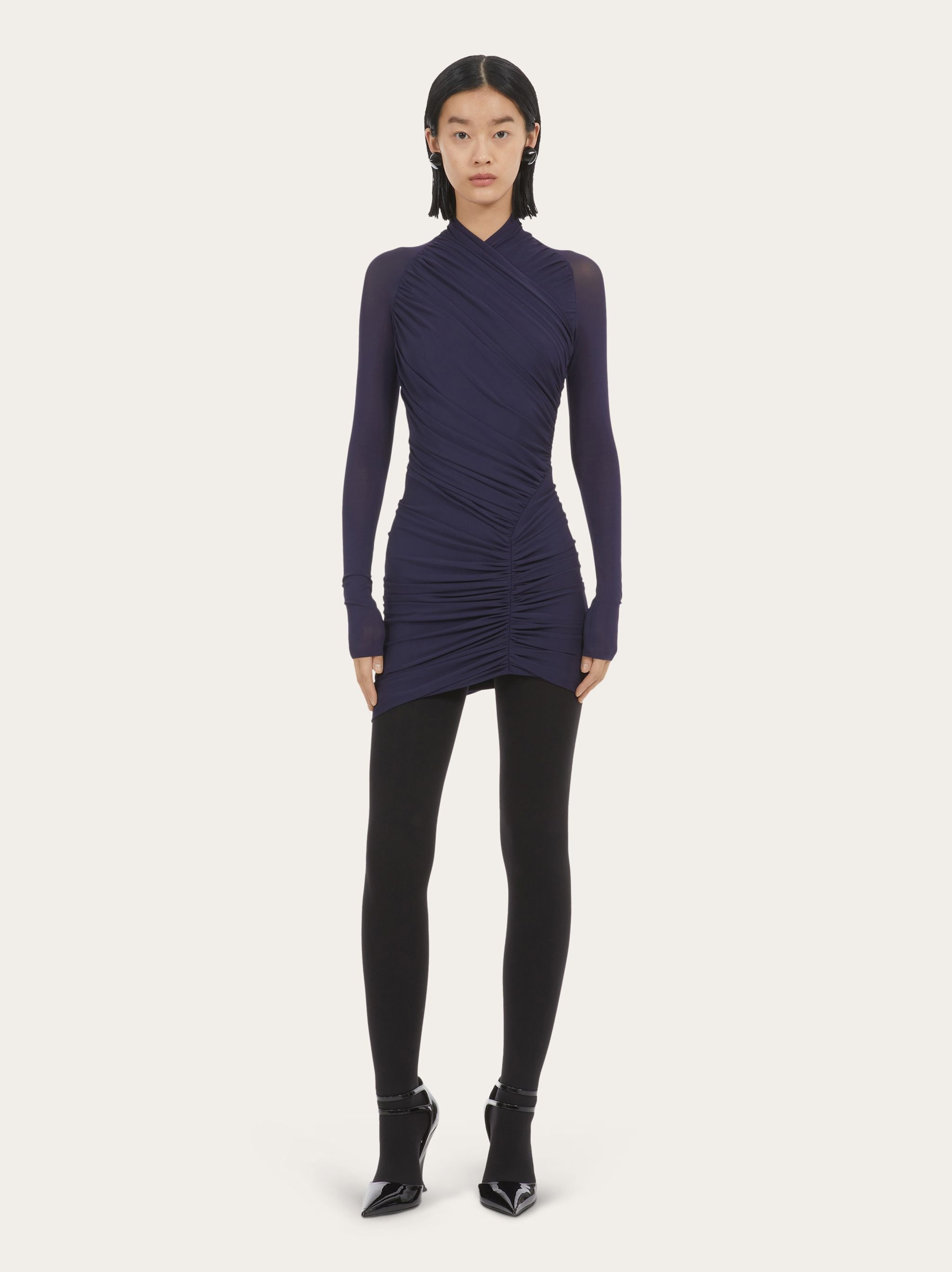 Mini drape dress - 5