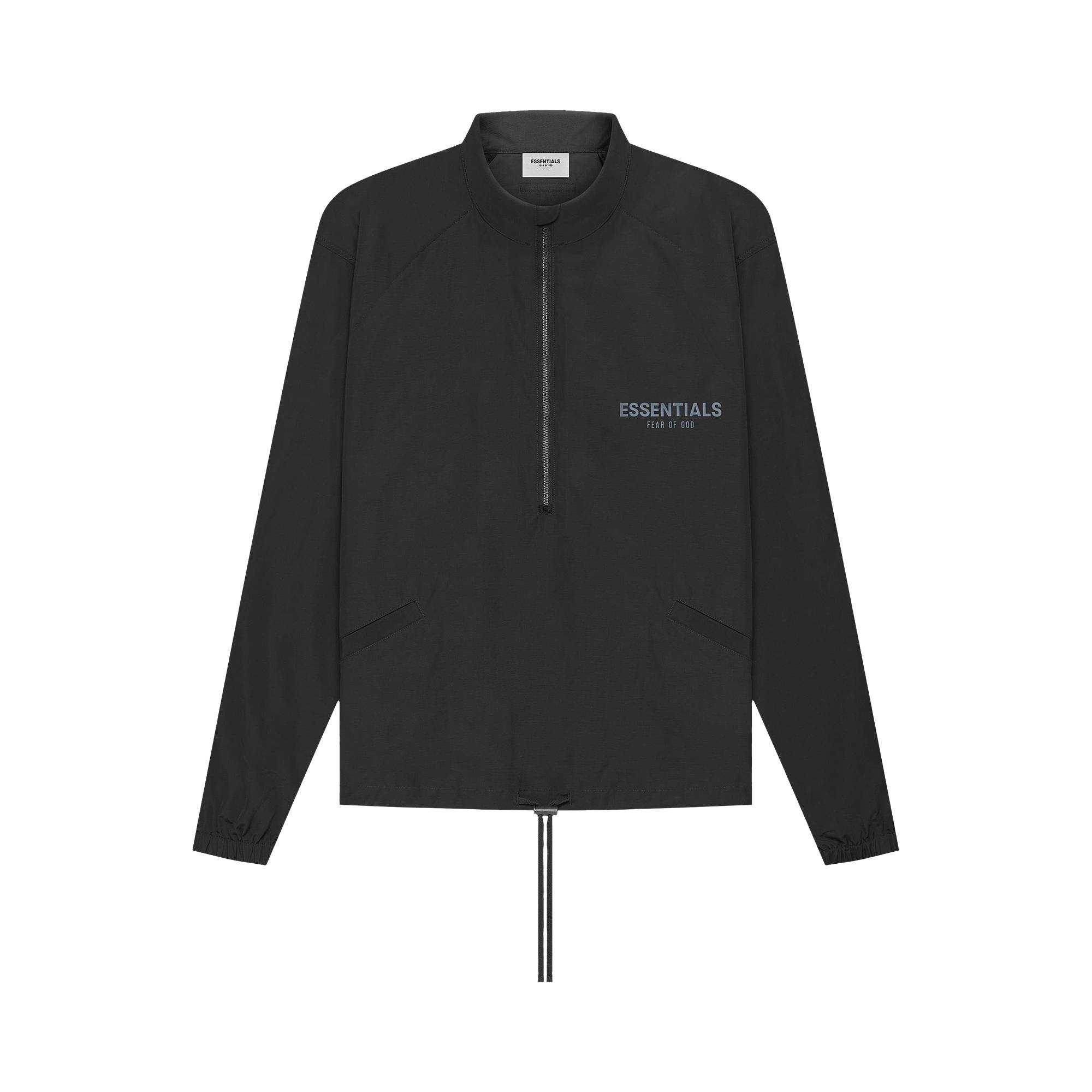 Fear of God Essentials Half-Zip Jacket 'Black' - 1