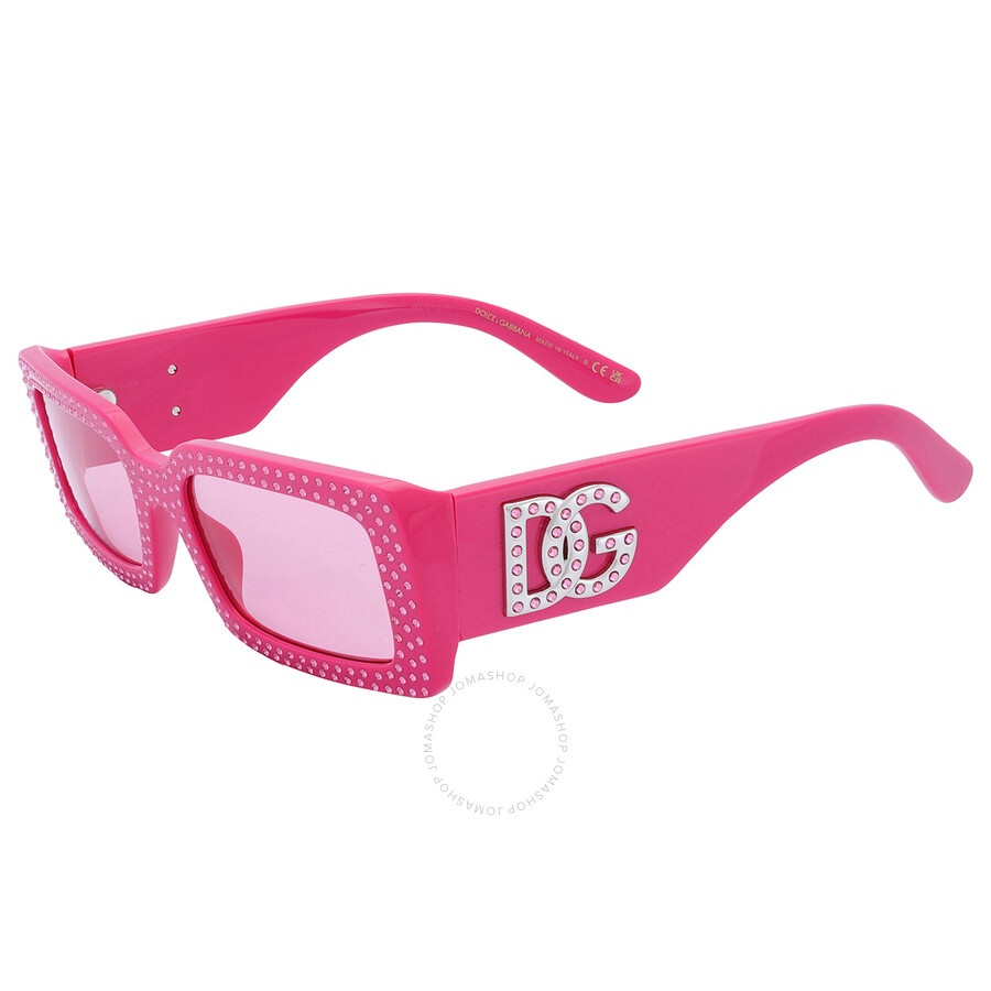 Dolce and Gabbana Pink Rectangular Ladies Sunglasses DG4447B 326284 53 - 4