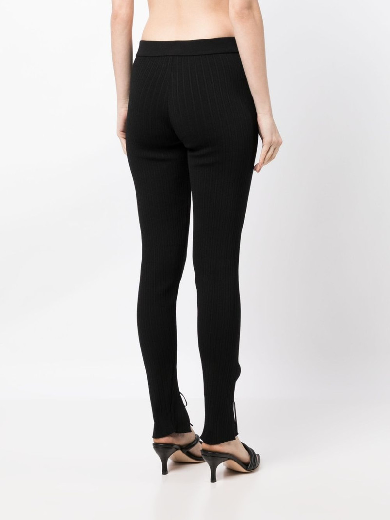pinstriped lace-up trousers 4