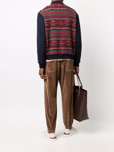 Etro geometric-jacquard bomber jacket outlook