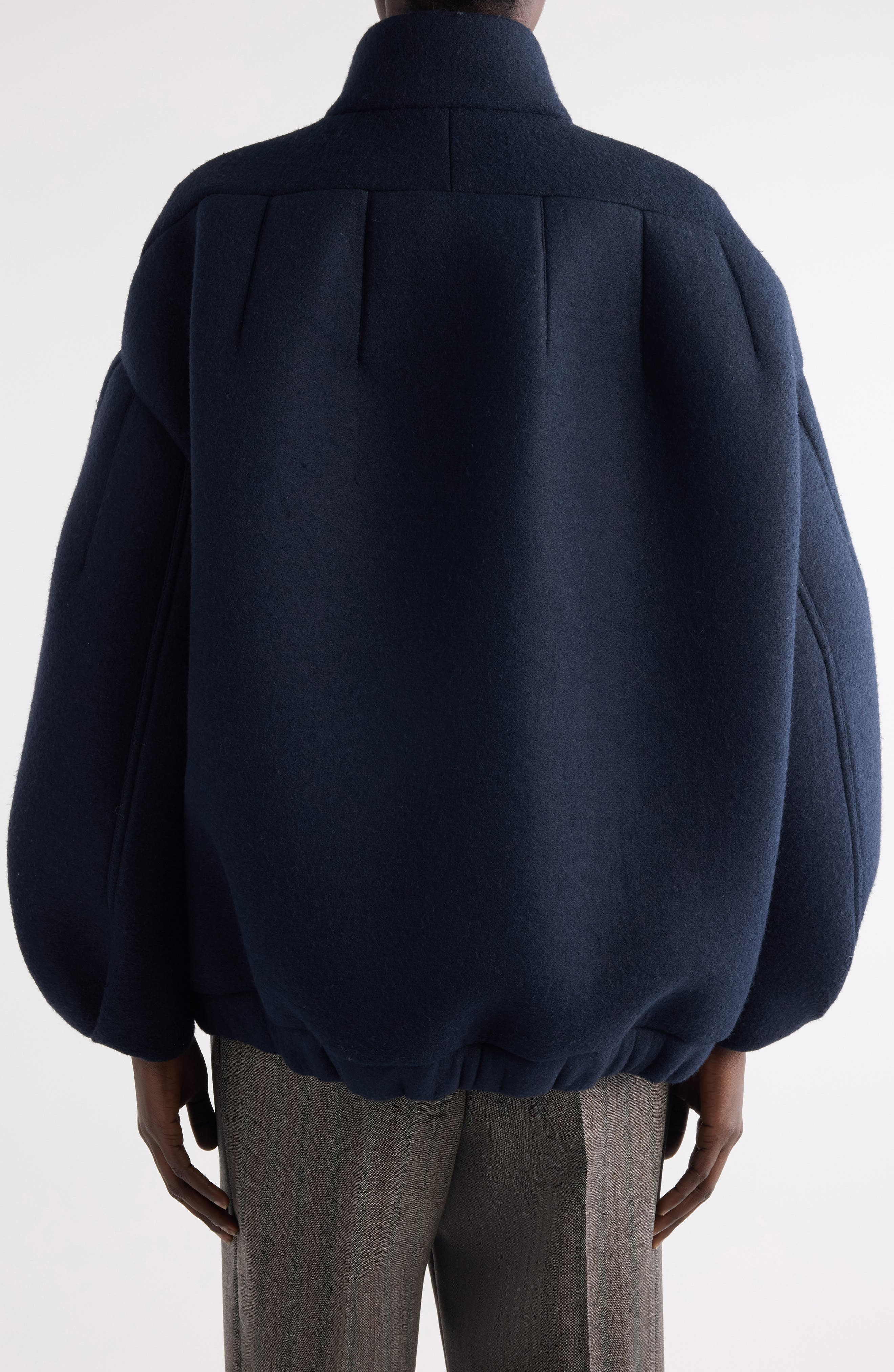 Dries Van Noten Voles Oversize Wool Jacket in Navy at Nordstrom - 3