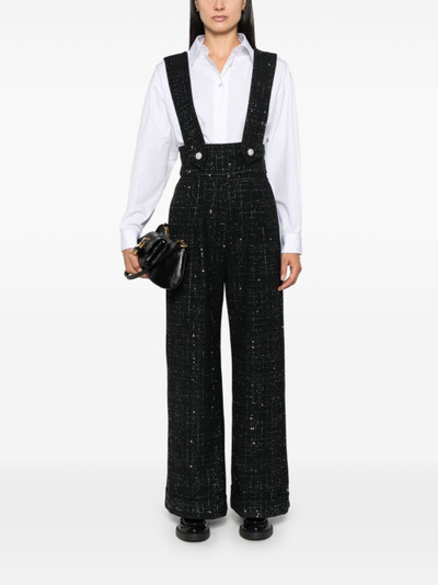 maje sequin-detailing overalls outlook