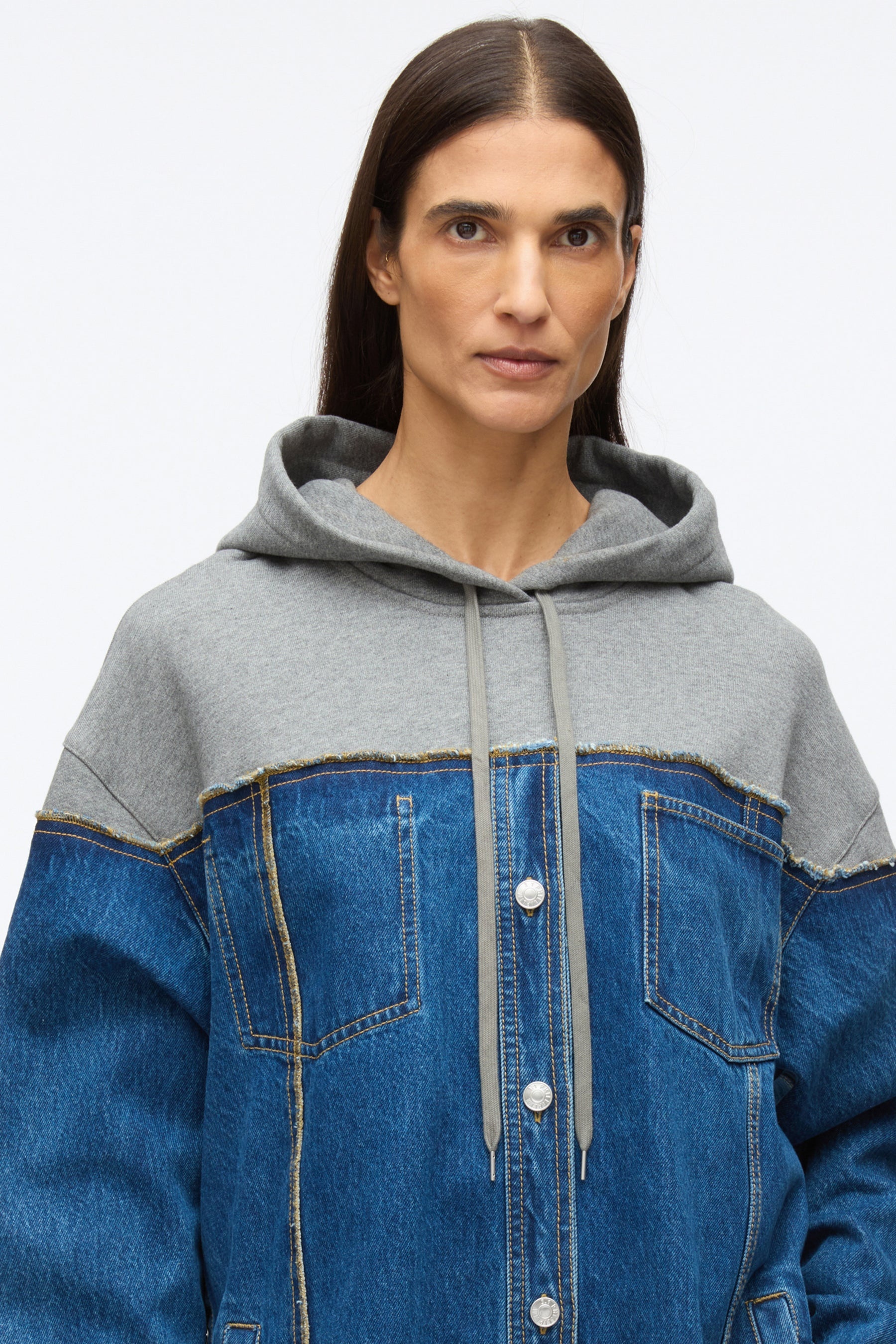 Hybrid Denim Hoodie - 6