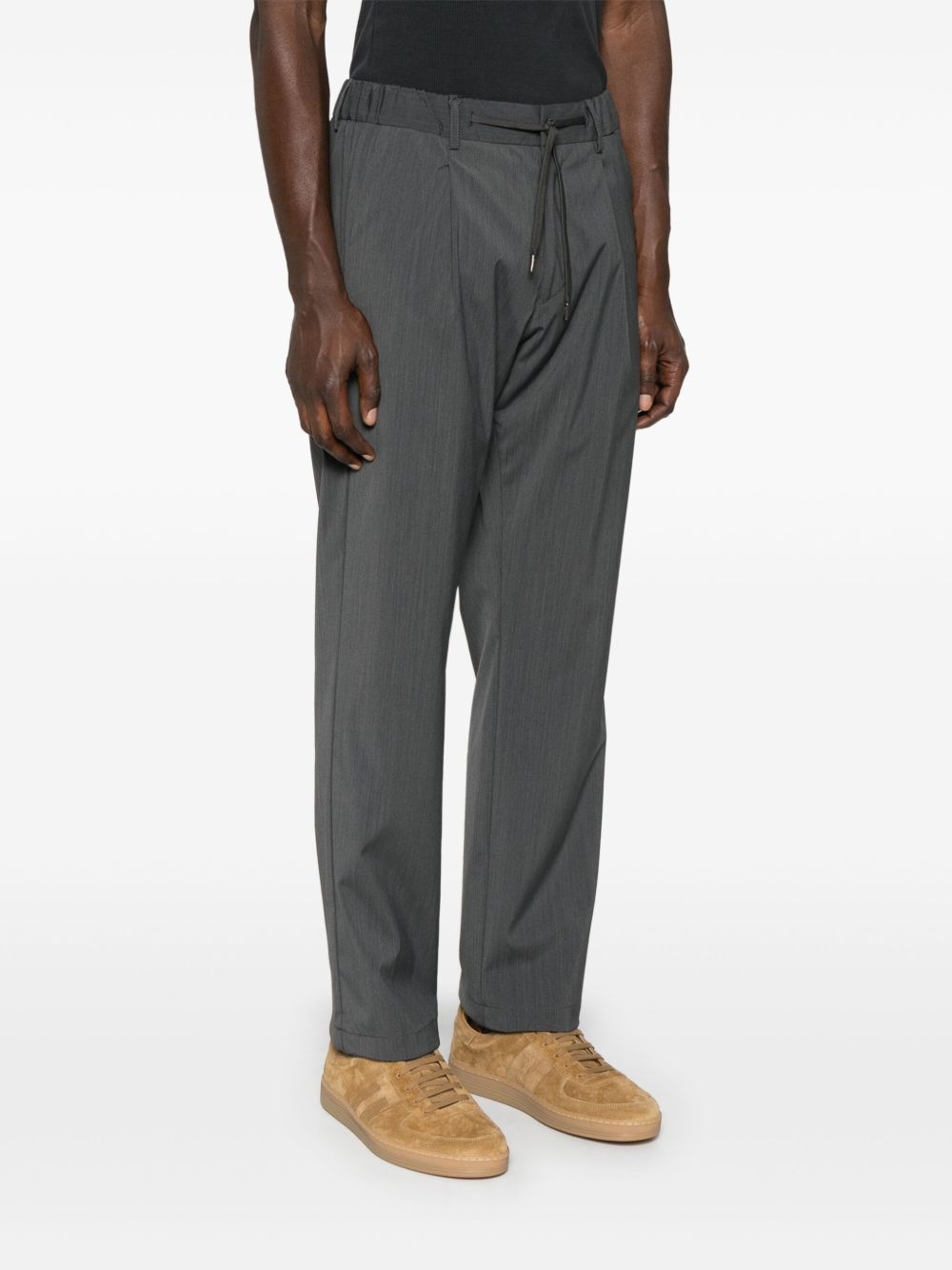 pleat-detail trousers - 3