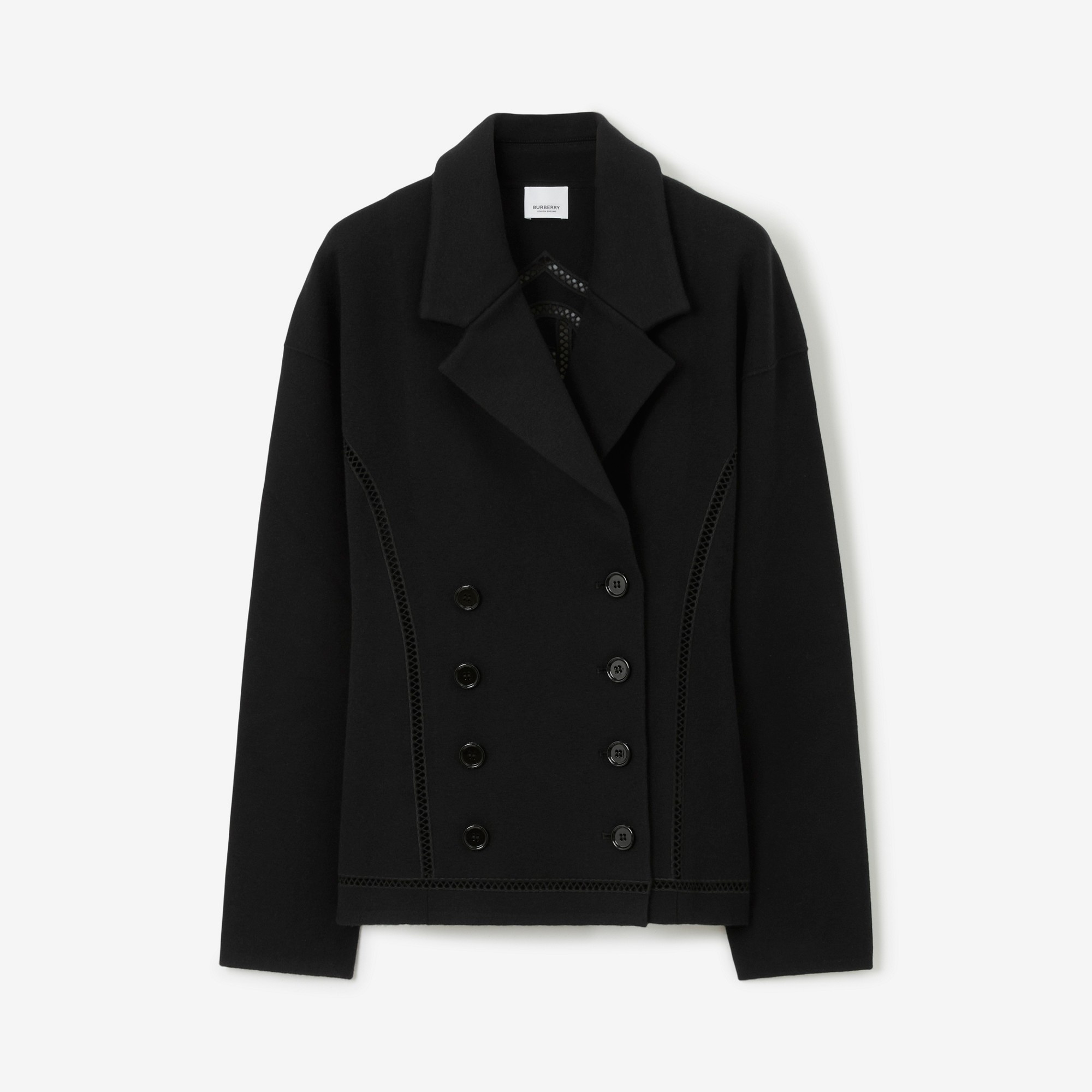 Cotton Cashmere Blend Tailored Jacket - 1