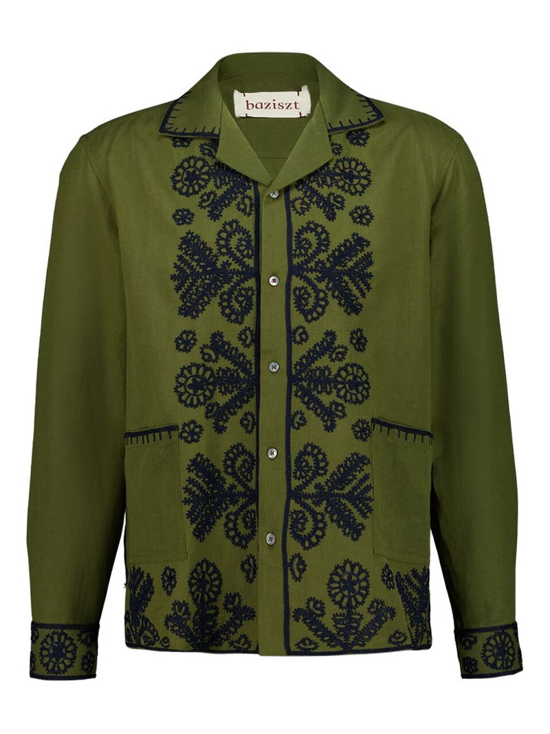 embroidered long-sleeve shirt 1