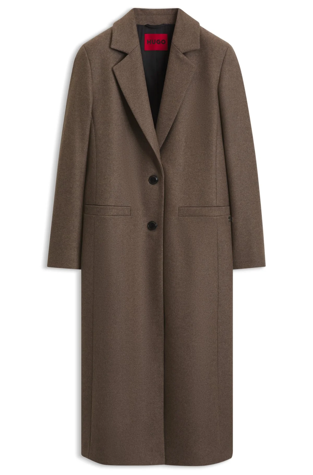RELAXED-FIT FORMAL COAT WITH MONOGRAM RIVET - 1