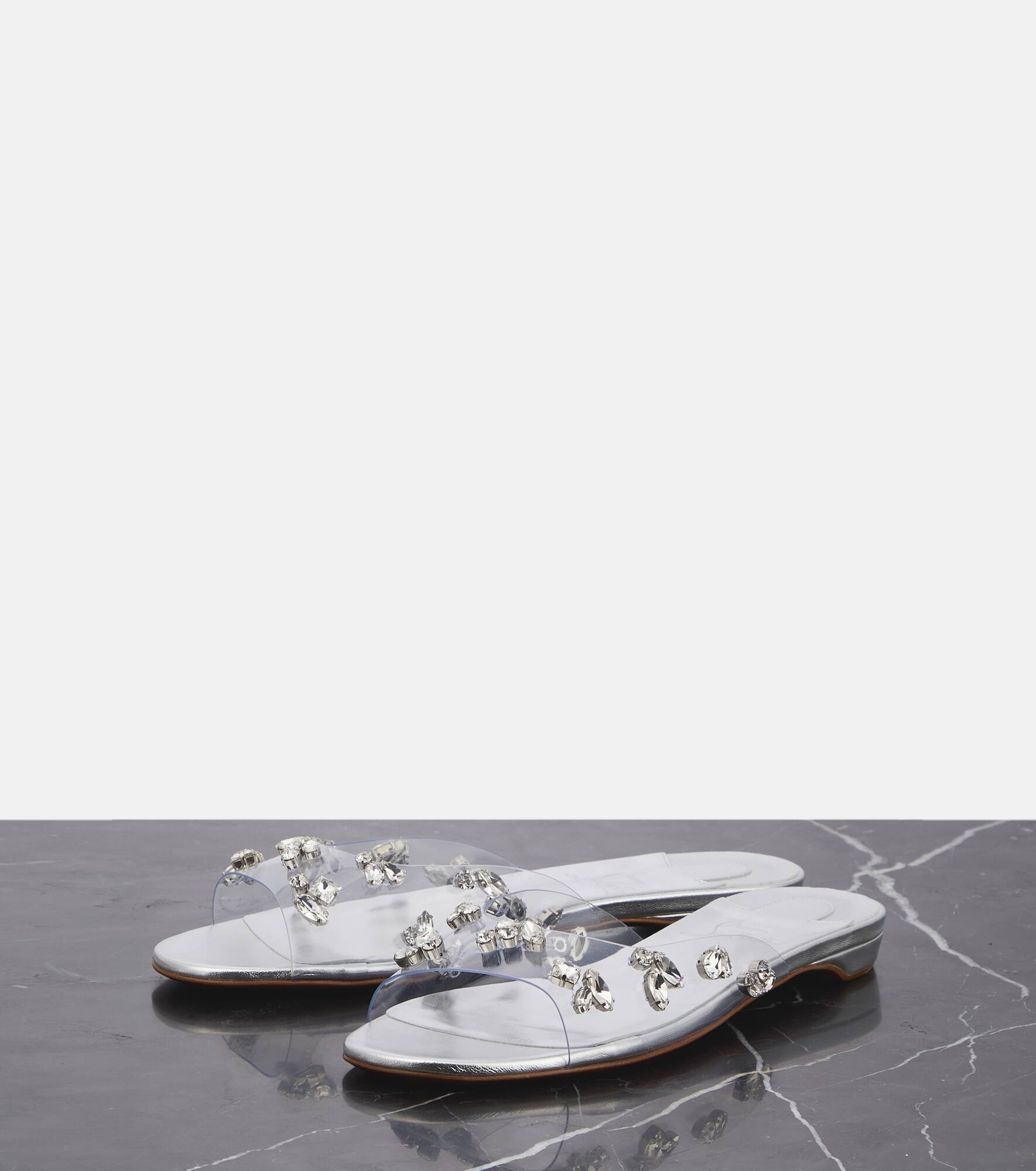 Degraqueenie embellished PVC slides - 5