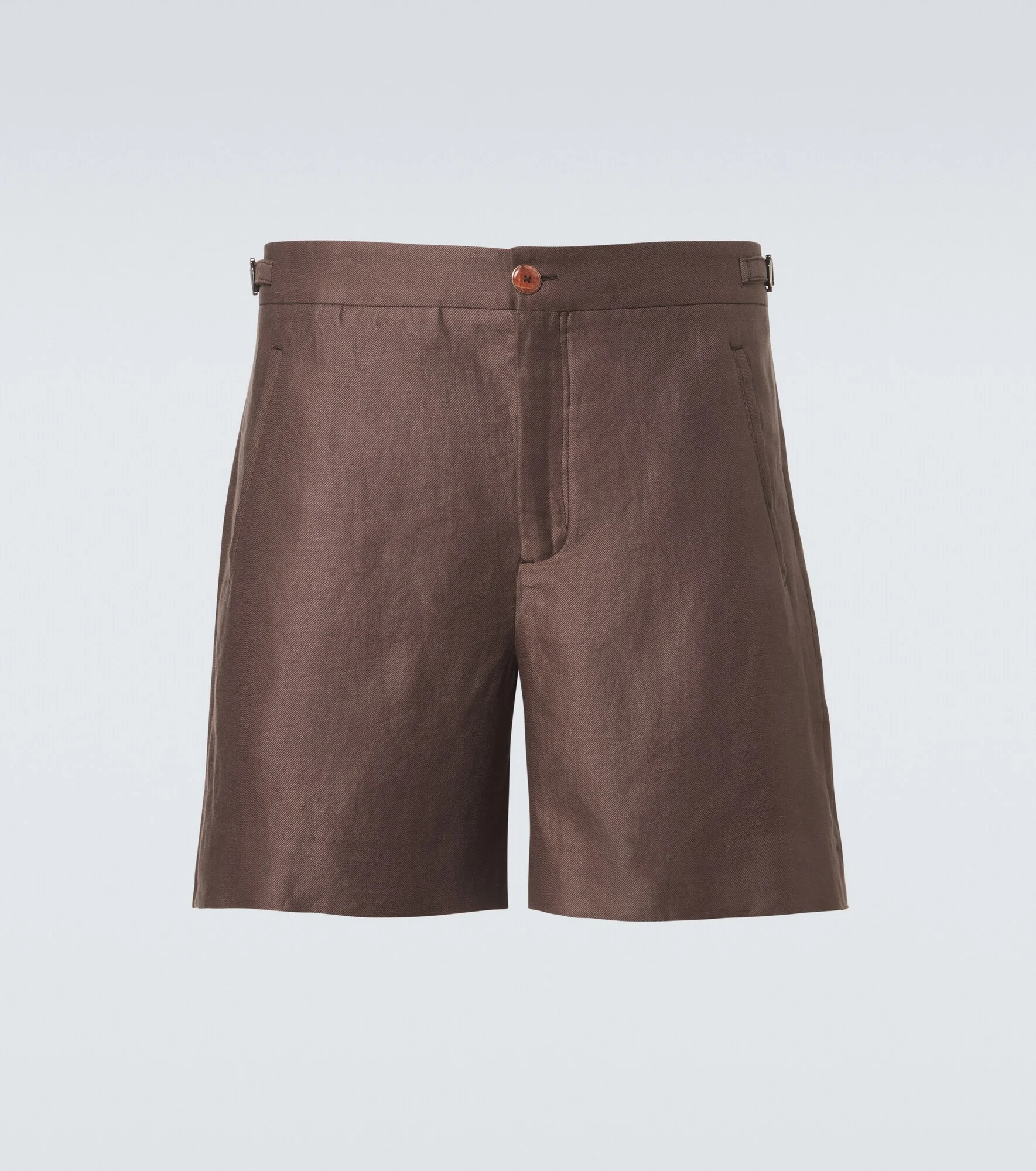 Linen shorts with sunstone - 1