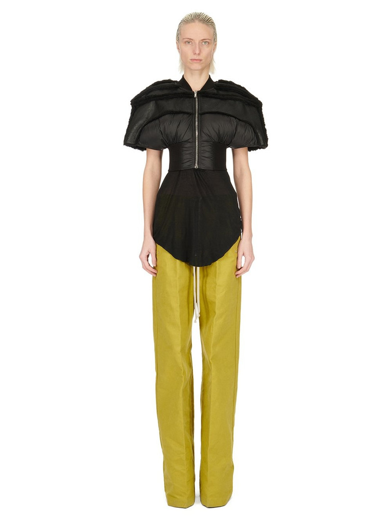 ballon-sleeve wool cropped top 6