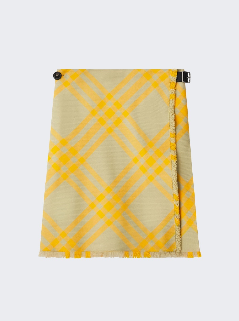 Ip Check Pattern Skirt Yellow - 1