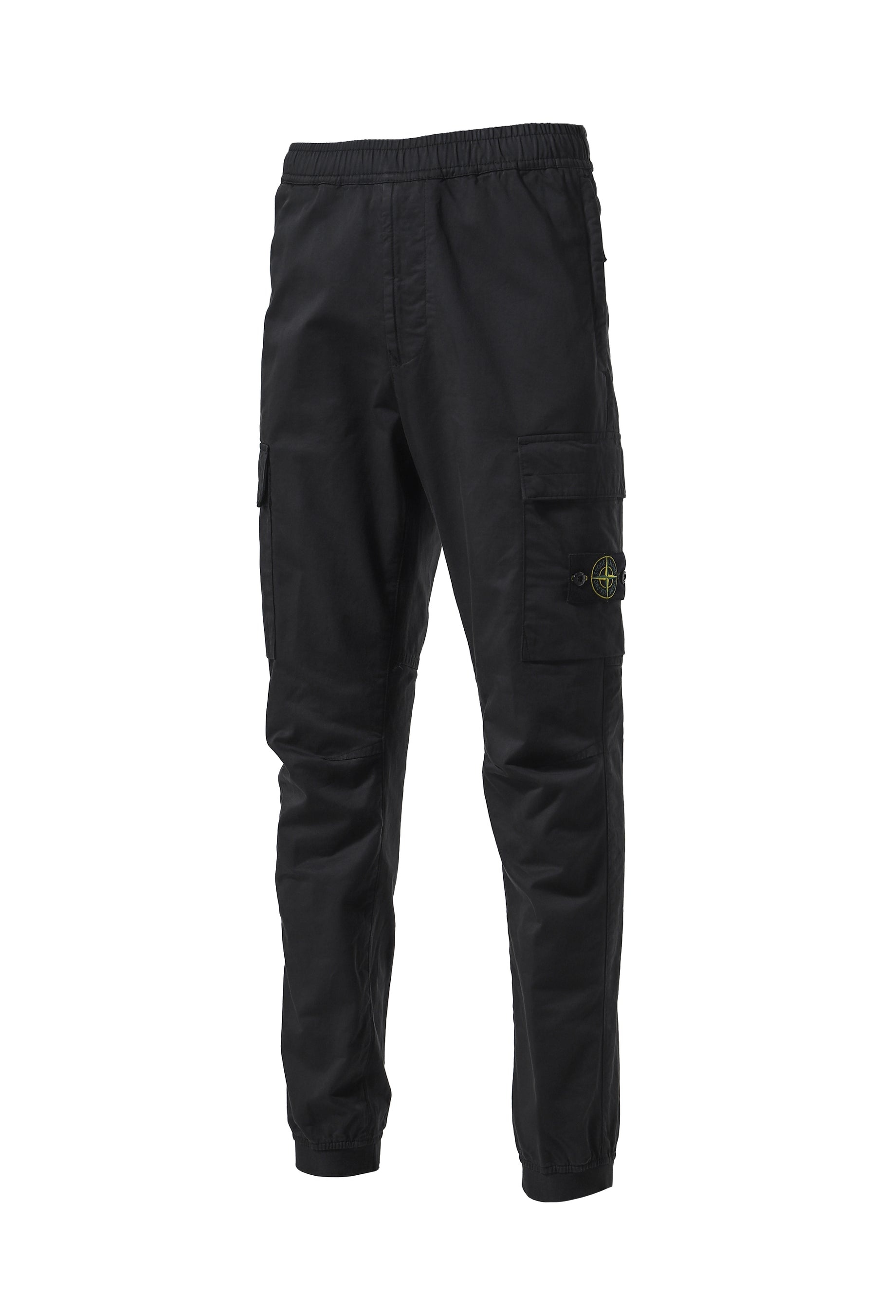 STRETCH COTTON CARGO PANTS / BLK - 1