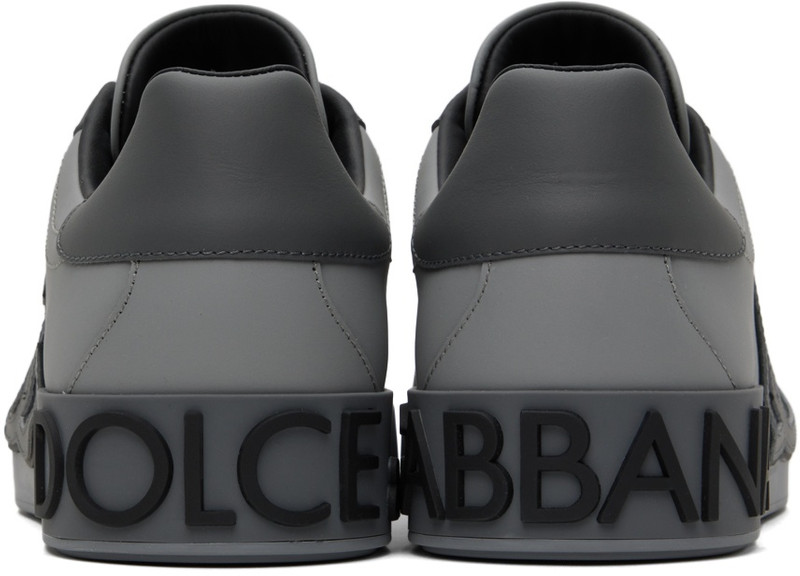 Dolce & Gabbana Gray Portofino Sneakers outlook