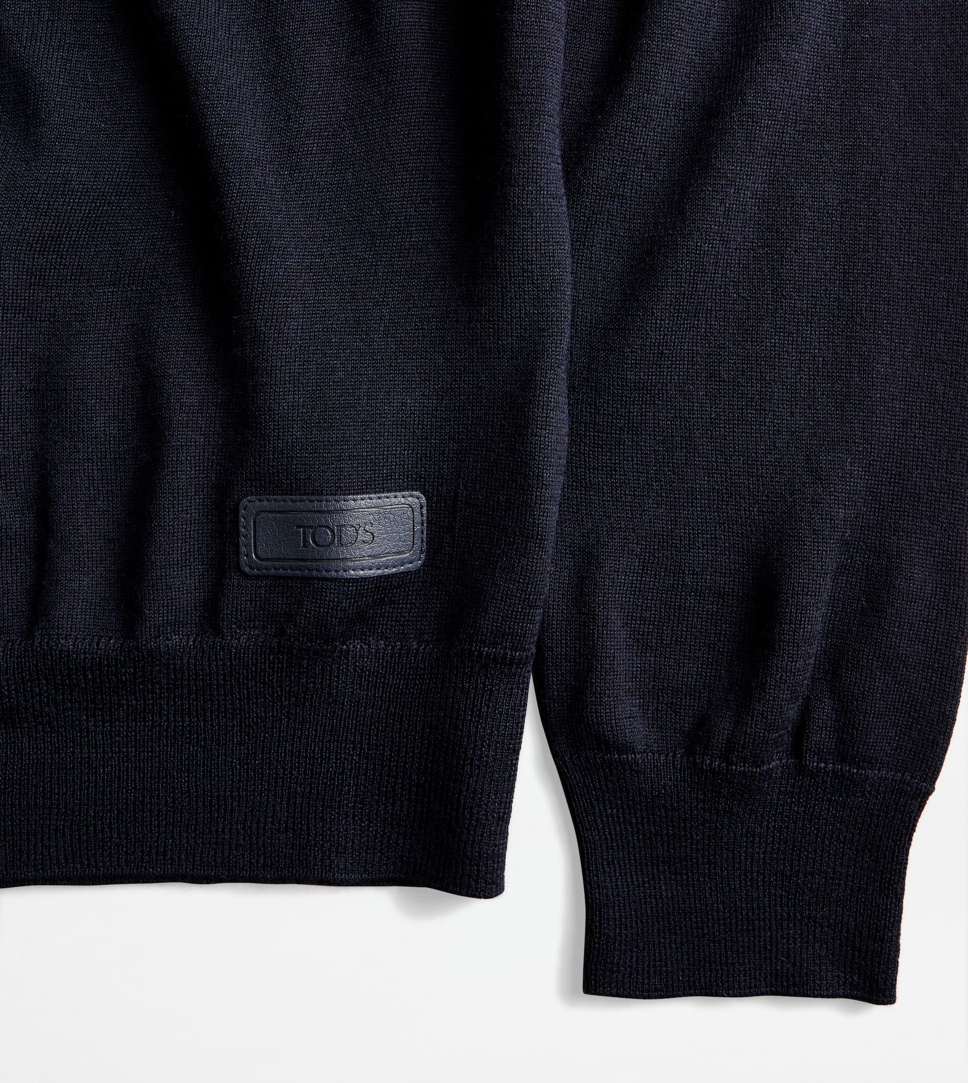 TURTLENECK IN WOOL AND SILK - BLUE - 3