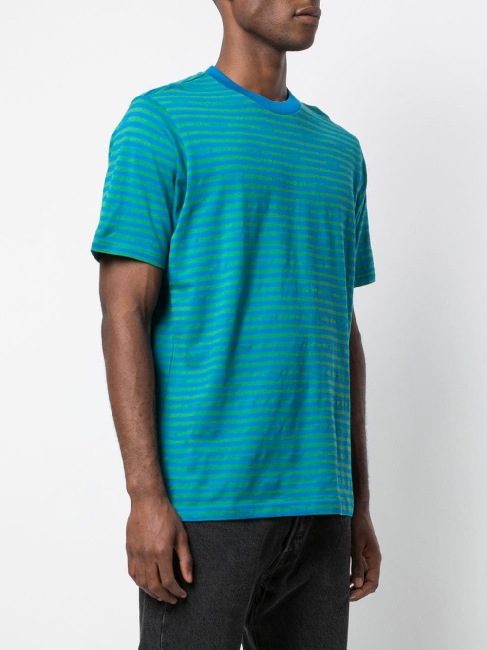 striped short-sleeve T-shirt - 3