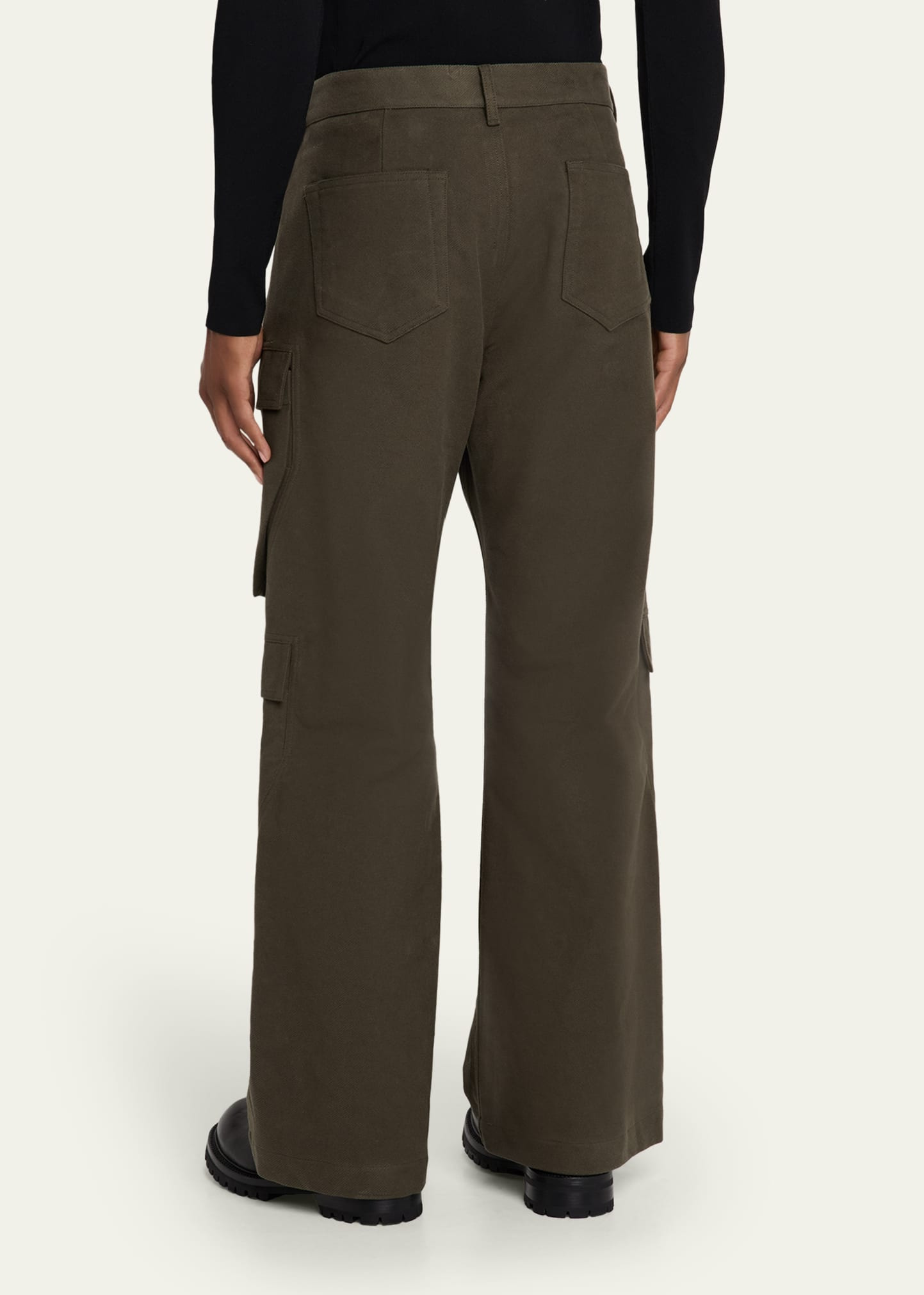 Men's Cotton Relaxed-Fit Cargo Pants - 3