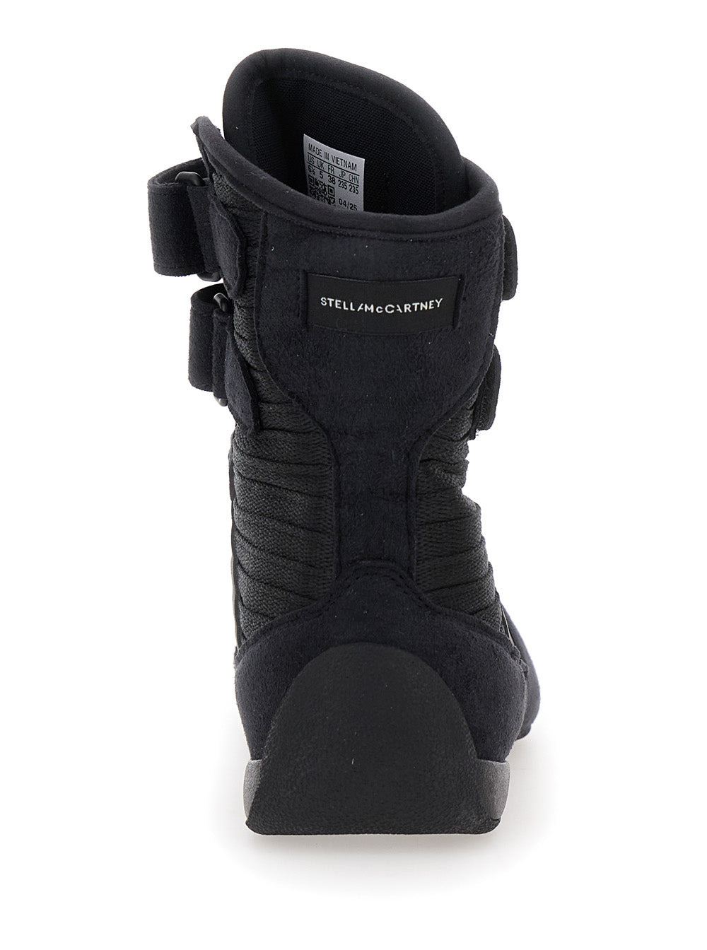 Stella Mccartney Women 'Rasant' Black Sneakers With Strap Closure And Logo Detail On The Side In Tec - 4