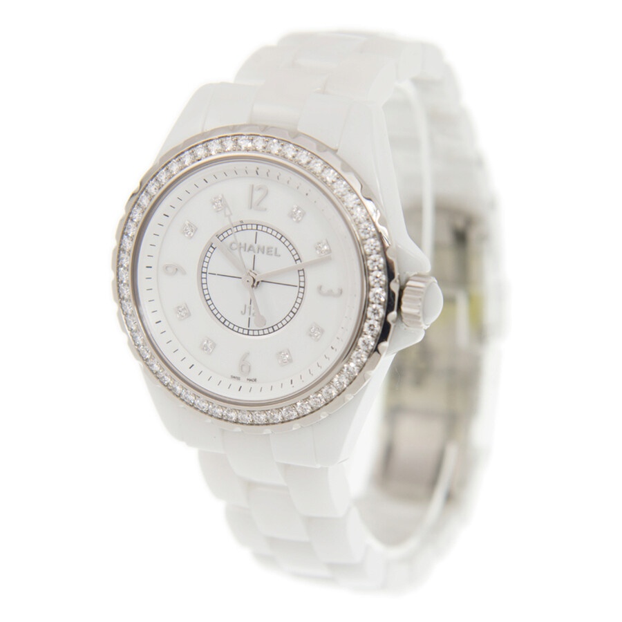 Chanel J12 White Dial White Ceramic Ladies Watch H3110 - 3