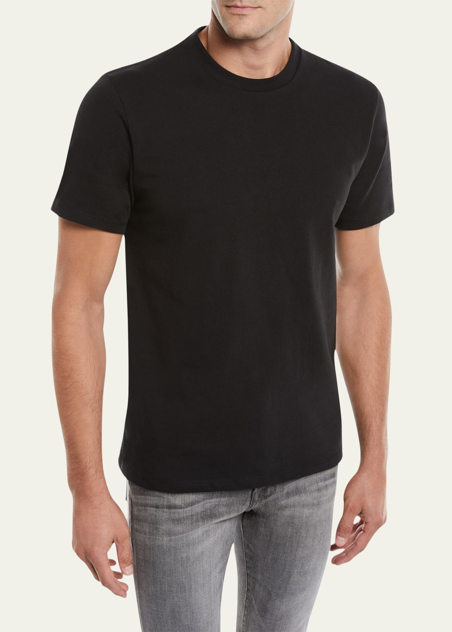 Men's Heavyweight Cotton Crewneck Classic Fit T-Shirt - 2