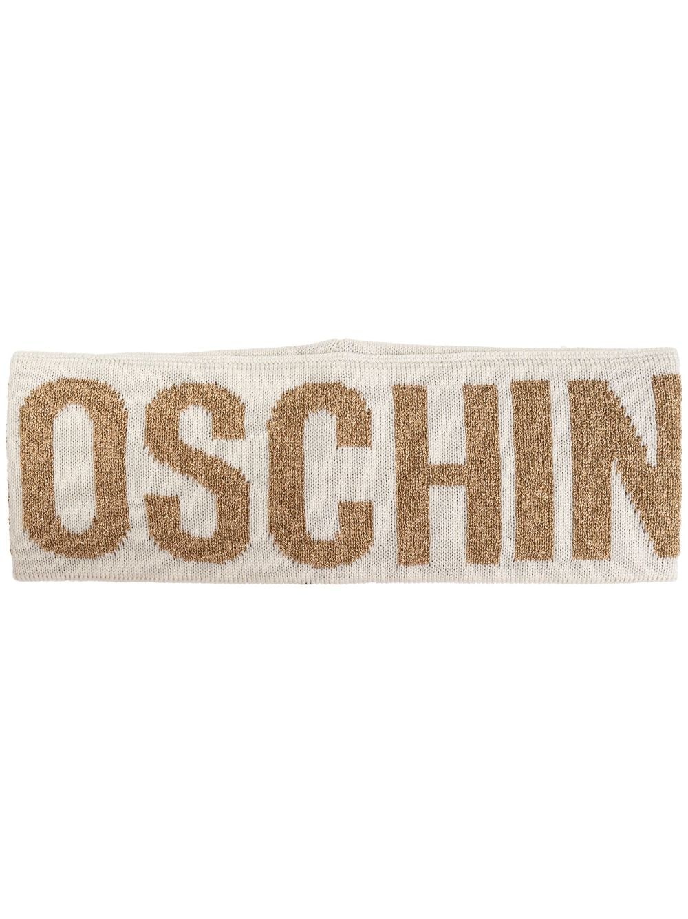 intarsia knit-logo headband - 1