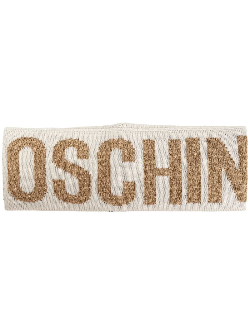 intarsia knit-logo headband 1