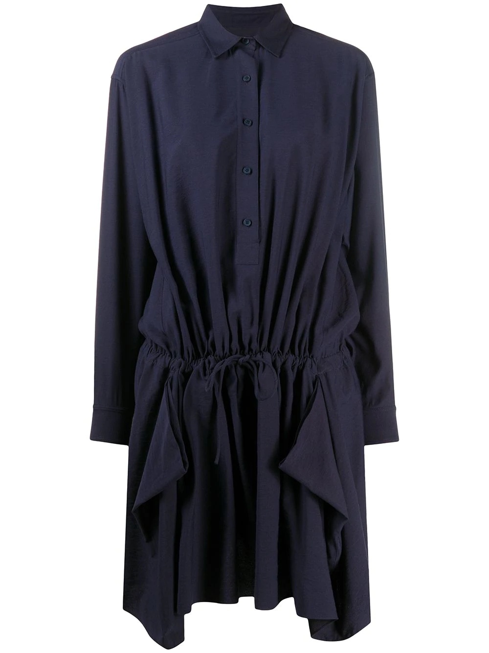 ruffled shirt dress - 1