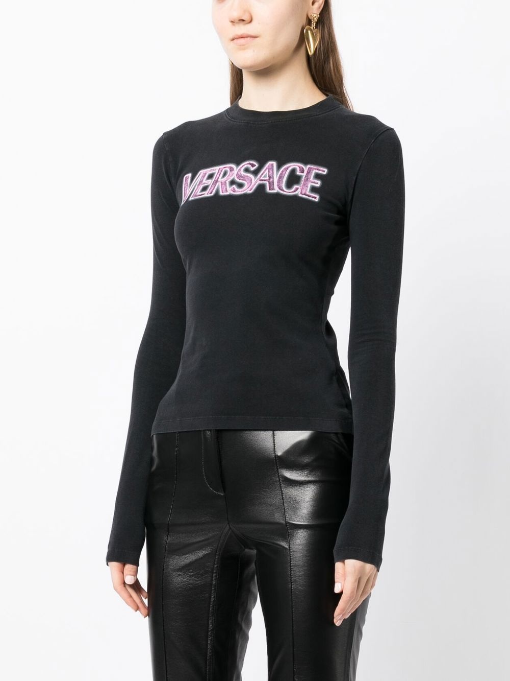 logo-print T-shirt - 3