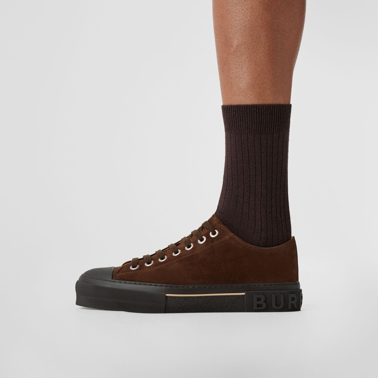 Logo Detail Suede Sneakers - 3