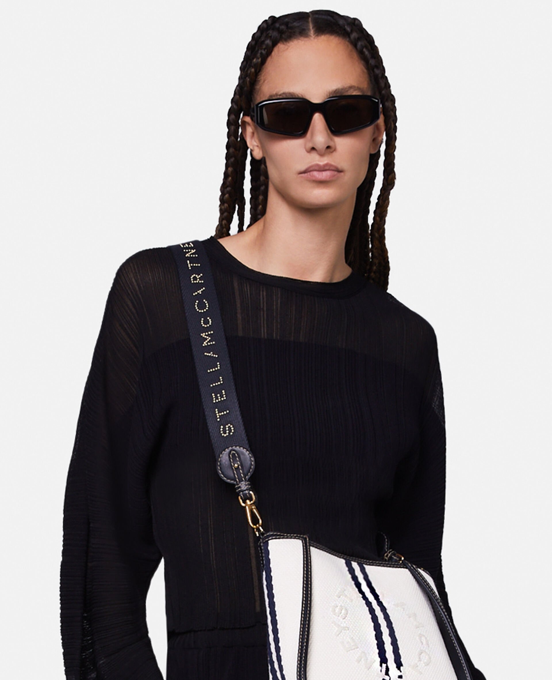 Banana Sleeve Plisse Pleat Knit Top - 4