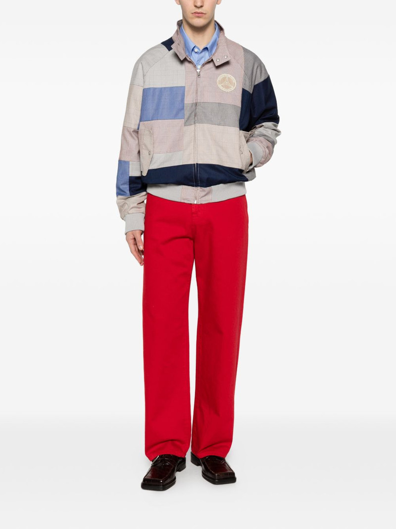 KidSuper x Mercedez Benz patchwork zip-up jacket outlook