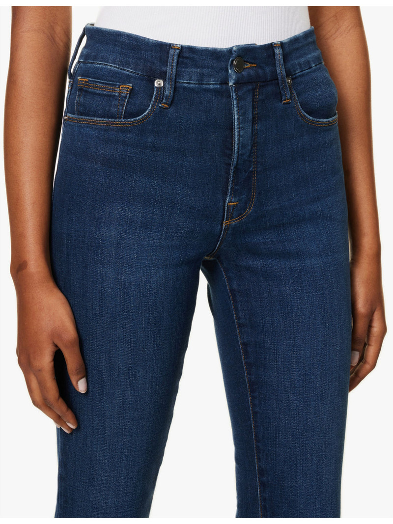 Good Legs straight cotton-blend stretch-denim jeans 5