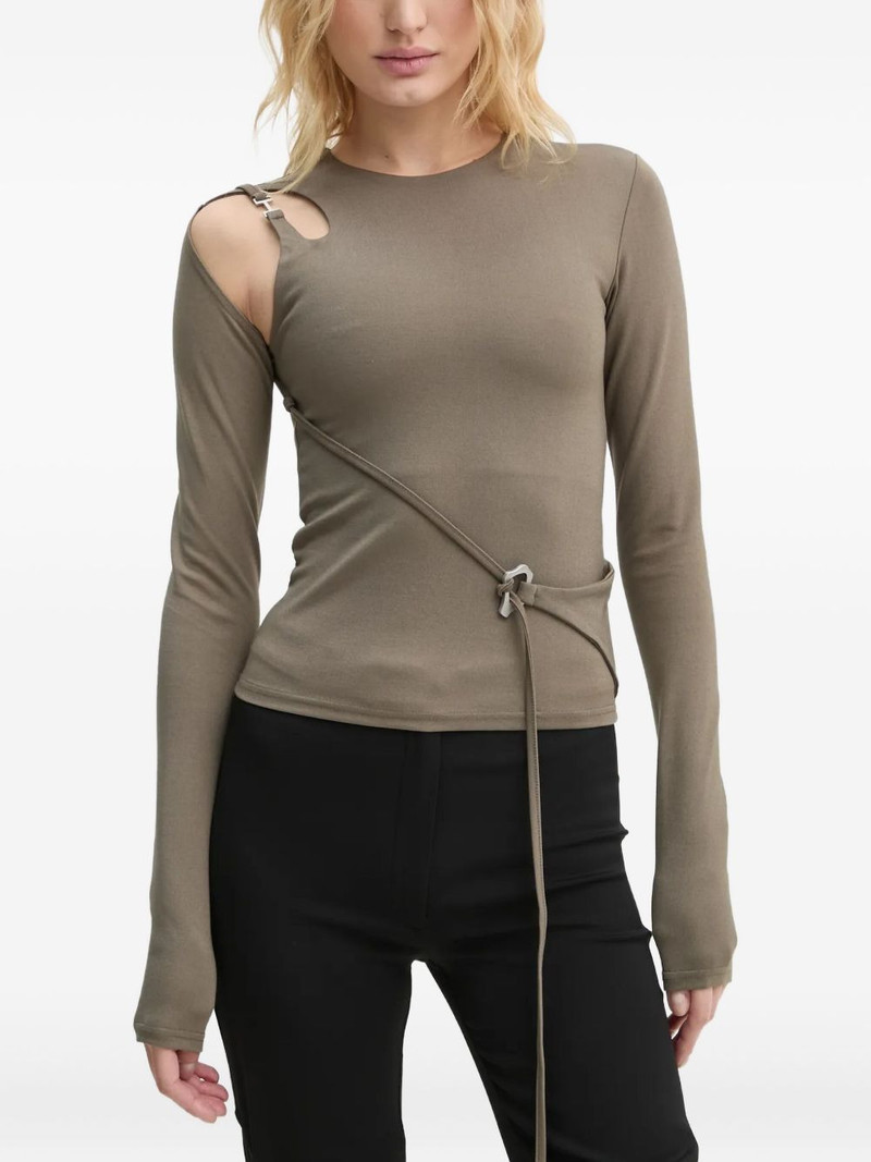 cut-out detail long-sleeve top 1
